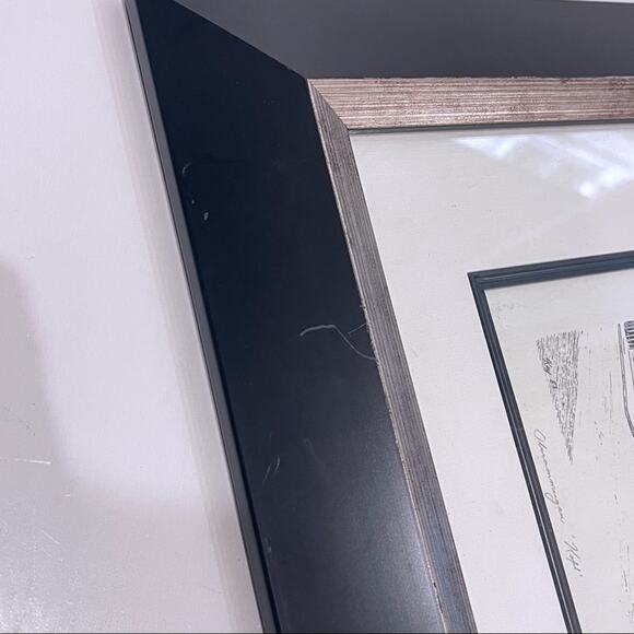 Framed Kofel Oberammergau Germany Signed Drawing Print Passion Play Bavaria Alps - Picture 6 of 10